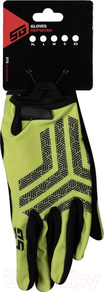 Изображение товара Велоперчатки STG Slim Skin / Х108526-S (S, зеленый/черным )