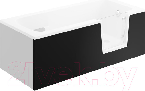 Изображение товара Экран для ванны Polimat Vovo 00626 (140x57, черный)
