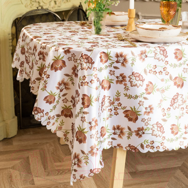 Изображение товара Скатерть Доляна Red flowers 145x180 / 10389105