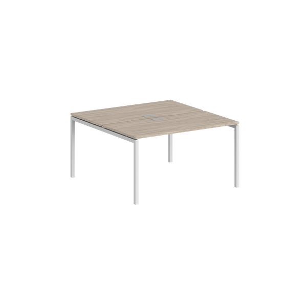 Изображение товара Комплект письменных столов Norden 140x163.8x75 / SG.248.OL.44.WH (белый/дуб светлый)