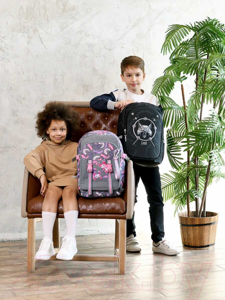 Изображение товара Школьный рюкзак Феникс+ Парочка аксолотлей / 64833