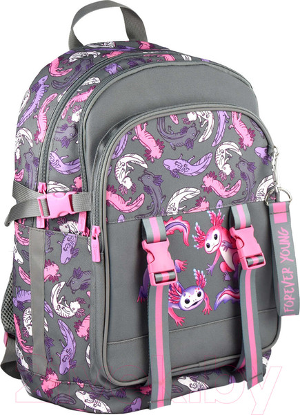 Изображение товара Школьный рюкзак Феникс+ Парочка аксолотлей / 64833