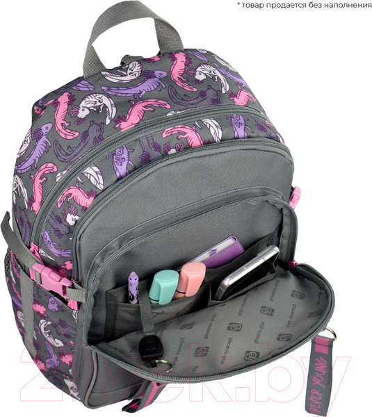 Изображение товара Школьный рюкзак Феникс+ Парочка аксолотлей / 64833