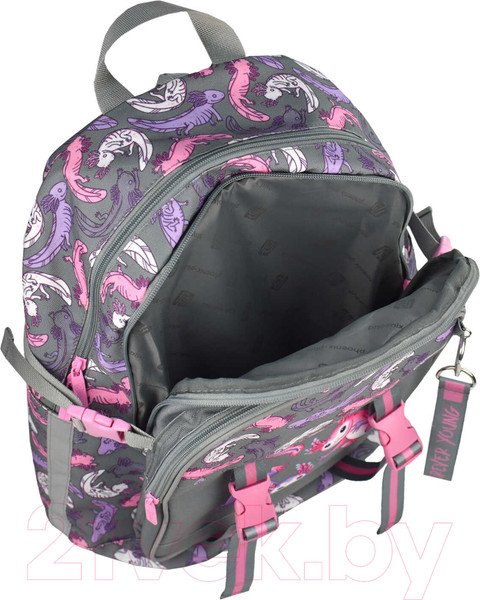 Изображение товара Школьный рюкзак Феникс+ Парочка аксолотлей / 64833