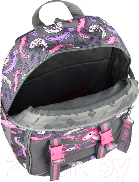 Изображение товара Школьный рюкзак Феникс+ Парочка аксолотлей / 64833