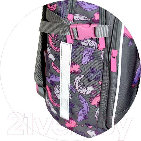 Изображение товара Школьный рюкзак Феникс+ Парочка аксолотлей / 64833