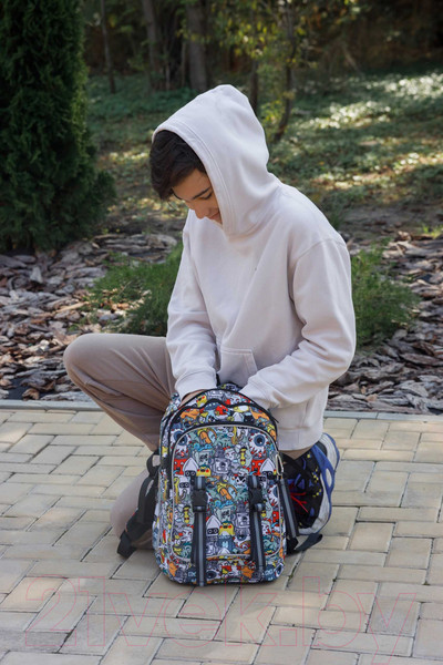 Изображение товара Школьный рюкзак Феникс+ Монстрики / 64834