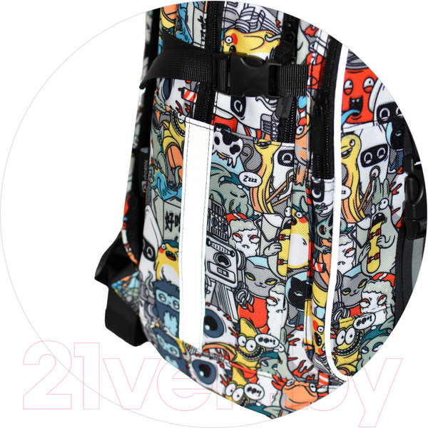 Изображение товара Школьный рюкзак Феникс+ Монстрики / 64834