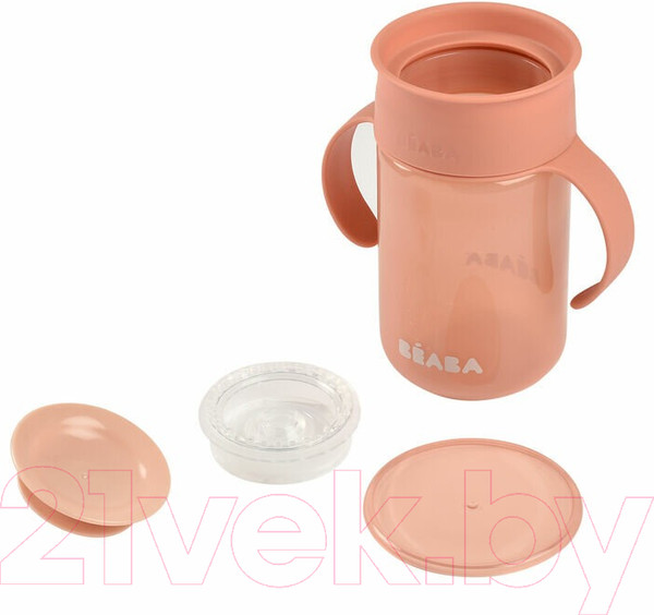 Изображение товара Поильник Beaba Tasse Apprentissage 913571 (340мл, Pink)