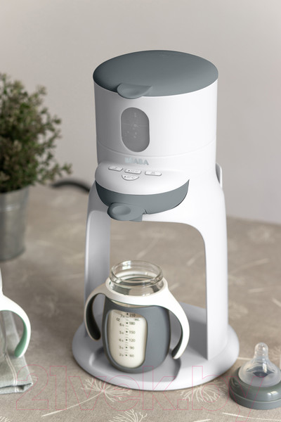 Изображение товара Поильник Beaba Biberon Verre Sil 913538 (210мл, Grey)