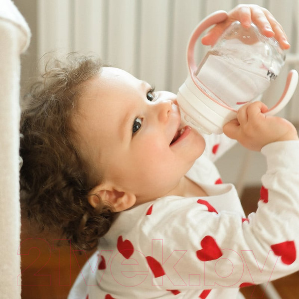 Изображение товара Поильник Beaba 2 In 1 Learning Cup 913478 (210мл, Old Pink)