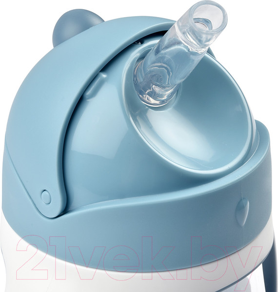 Изображение товара Поильник Beaba Straw Cup 913479 (300мл, Windy Blue)