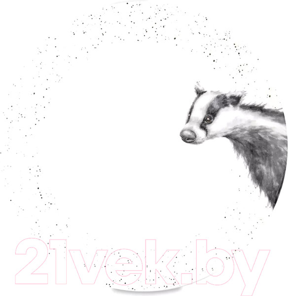 Изображение товара Тарелка столовая обеденная Royal Worcester Забавная фауна Барсук / RWC WNB4077-XB-Badger