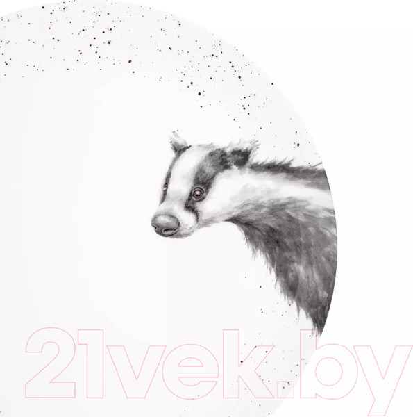 Изображение товара Тарелка столовая обеденная Royal Worcester Забавная фауна Барсук / RWC WNB4077-XB-Badger