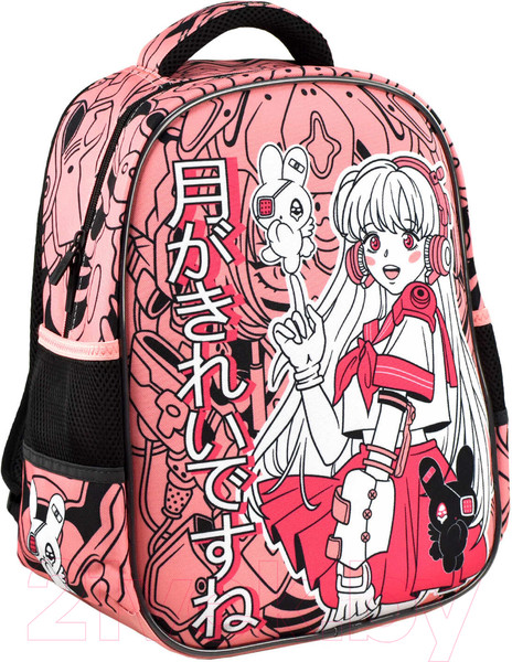 Изображение товара Школьный рюкзак Феникс+ Розовая девушка / 65739