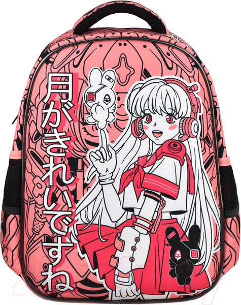 Изображение товара Школьный рюкзак Феникс+ Розовая девушка / 65739