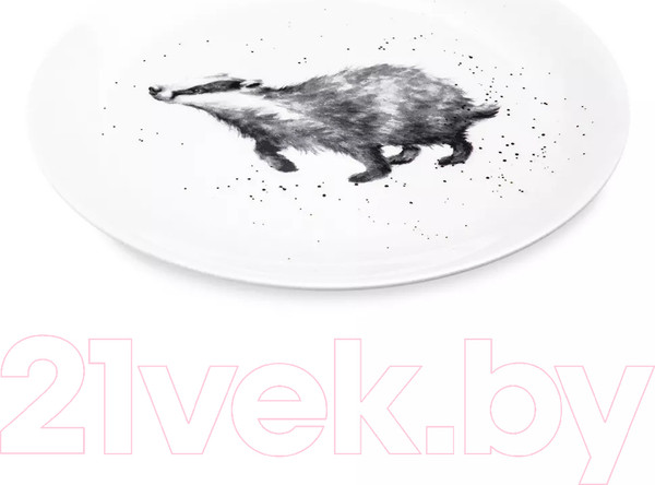 Изображение товара Тарелка закусочная (десертная) Royal Worcester Забавная фауна Барсук / RWC WNB5658-XB/1