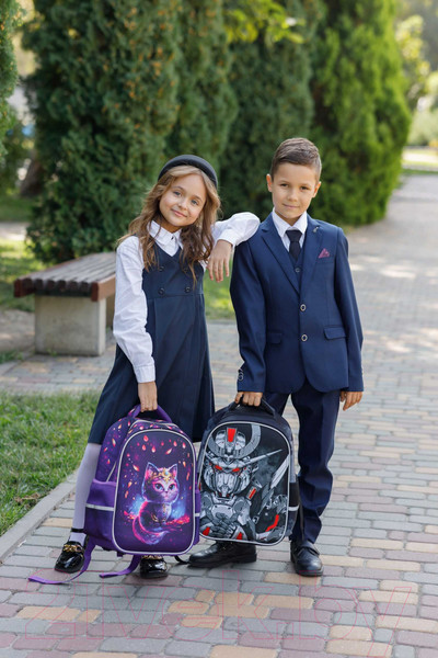 Изображение товара Школьный рюкзак Феникс+ Волшебный кот / 64618