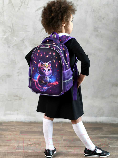 Изображение товара Школьный рюкзак Феникс+ Волшебный кот / 64618