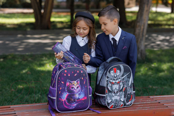 Изображение товара Школьный рюкзак Феникс+ Роботы / 64622