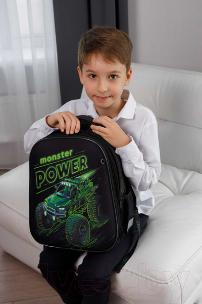 Изображение товара Школьный рюкзак Феникс+ Монстр-трак / 64832