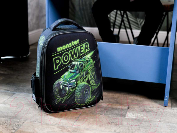 Изображение товара Школьный рюкзак Феникс+ Монстр-трак / 64832