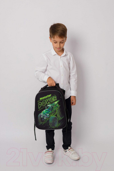 Изображение товара Школьный рюкзак Феникс+ Монстр-трак / 64832
