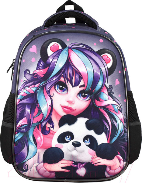Изображение товара Школьный рюкзак Феникс+ Девушка с пандой / 65719