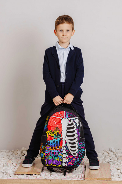 Изображение товара Школьный рюкзак Феникс+ Скелетон стрит / 64154