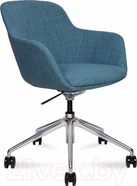 Изображение товара Кресло офисное Norden Corfu / B1816 3S fabric LE8100-07 (ткань бирюзовый/алюминевая база)