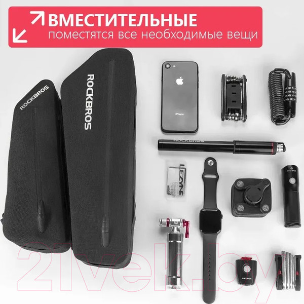 Изображение товара Сумка велосипедная RockBros AS-075 (2шт, черный)