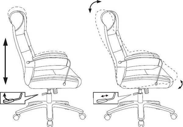 Изображение товара Кресло офисное Бюрократ T-9928SL (Fabric серый Italia 26/крестовина металл хром)
