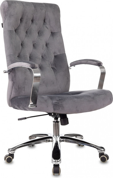 Изображение товара Кресло офисное Бюрократ T-9928SL (Fabric серый Italia 26/крестовина металл хром)