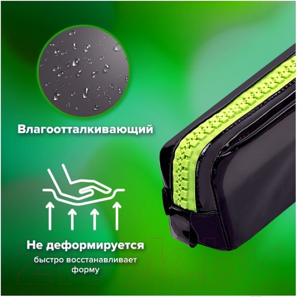 Изображение товара Пенал Brauberg Neon / 271564 (зеленый)
