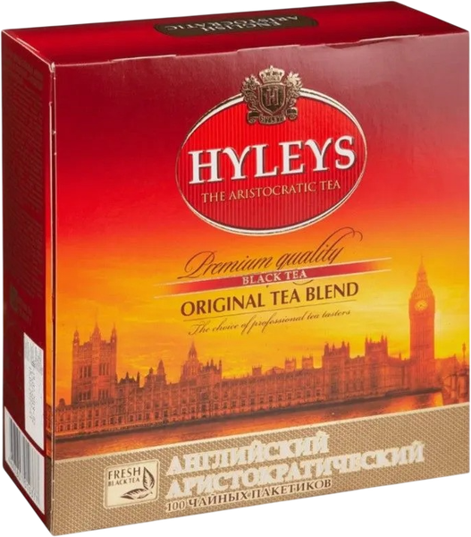 Изображение товара Чай пакетированный Hyleys Английский Классический черный (100пак)