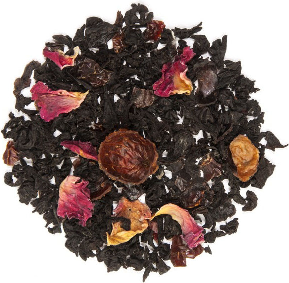 Изображение товара Чай листовой Jaf Клубника и Малина черный байховый (100г)