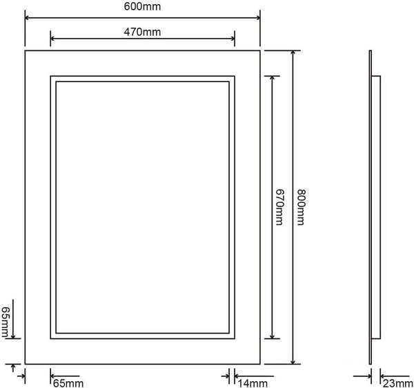 Изображение товара Зеркало Roxen Bliss 510035-60