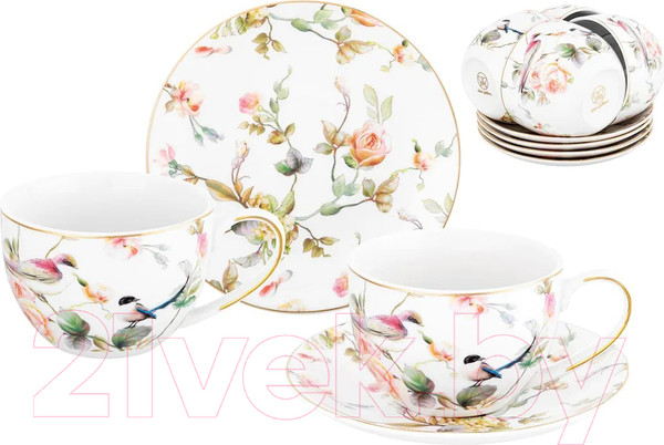 Изображение товара Набор для чая/кофе Elan Gallery Певчие птички / 730782