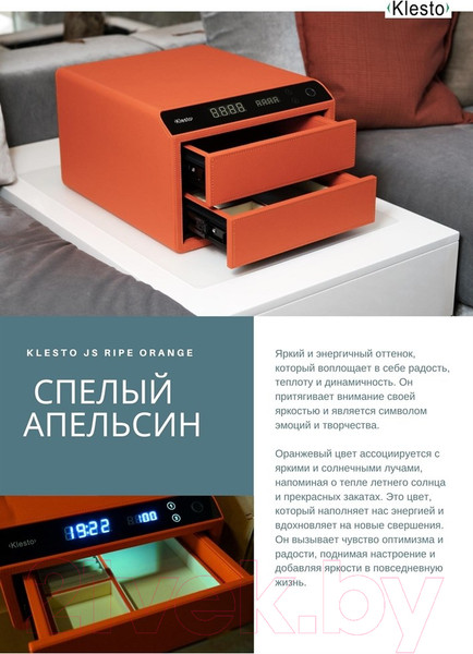 Изображение товара Мебельный сейф Klesto Smart JS1 (спелый апельсин)