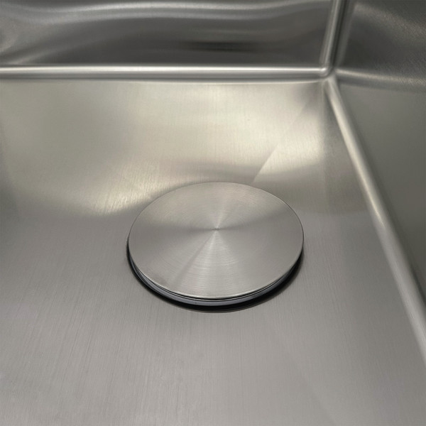 Изображение товара Мойка кухонная Roxen Uno 560210-54 под столешницу с ролл-матом и дозатором (сатин)