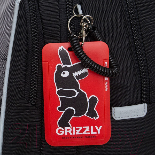 Изображение товара Школьный рюкзак Grizzly RB-452-5 (черный/серый)