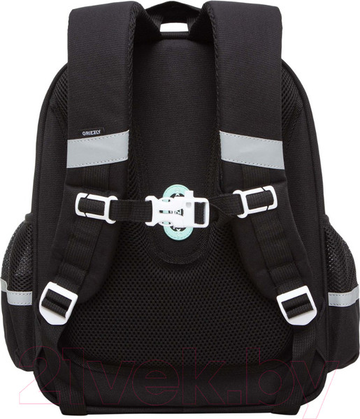 Изображение товара Школьный рюкзак Grizzly RAz-486-2 (черный)