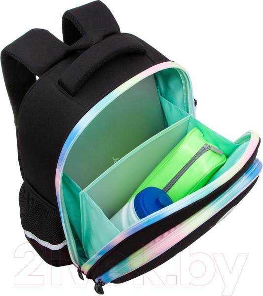 Изображение товара Школьный рюкзак Grizzly RAz-486-2 (черный)