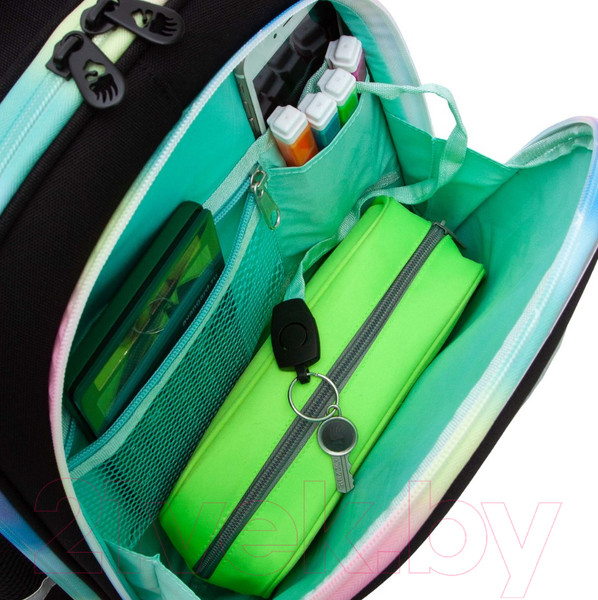 Изображение товара Школьный рюкзак Grizzly RAz-486-2 (черный)