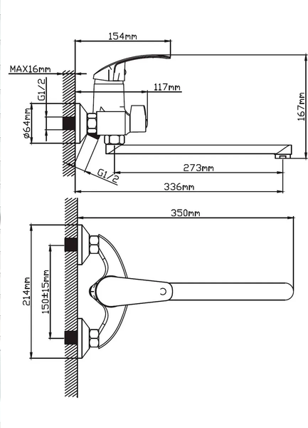 Изображение товара Смеситель Эверест B22-024N