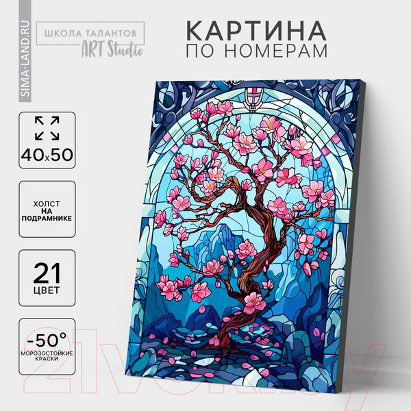 Изображение товара Картина по номерам Школа талантов Сакура / 10524531