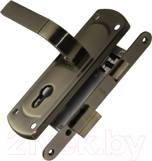 Изображение товара Замок врезной Punto Lockset 25.Orion.5558-1 цилиндровый с ручкой (бронза)