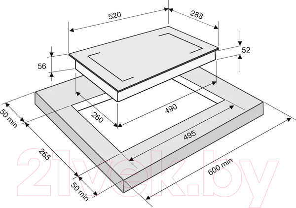 Изображение товара Индукционная варочная панель Krona Mysterium Max Ih 30 GR / КА-00008014