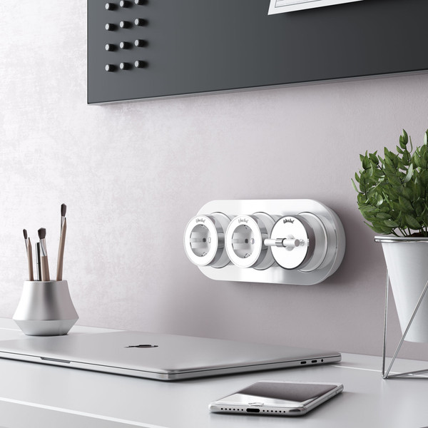 Изображение товара Выключатель Werkel Vintage / W5822050 (белый матовый/хром)