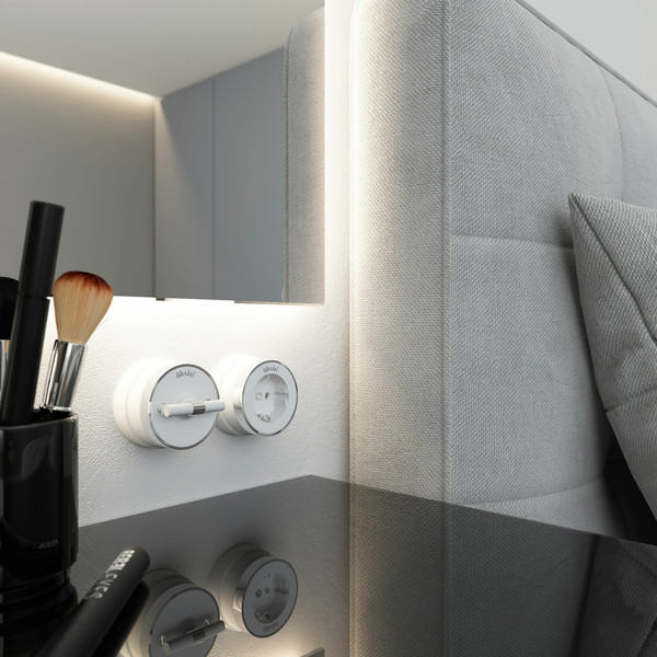 Изображение товара Выключатель Werkel Vintage / W5822050 (белый матовый/хром)